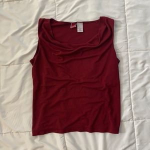 Small merona red dressy shirt